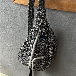Kavu Black and White Patterned Backpack